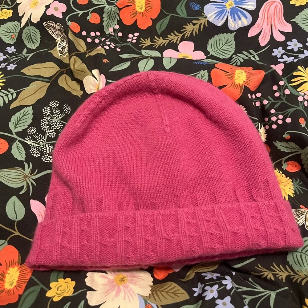 Pistil Wool Cashmere Winter Hat Beanie Pink - Picture 1 of 4